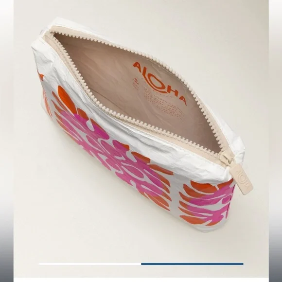 ALOHA Collection Splash-Proof Mini Appliqué Small Pouch in Zest - Picture 2 of 9